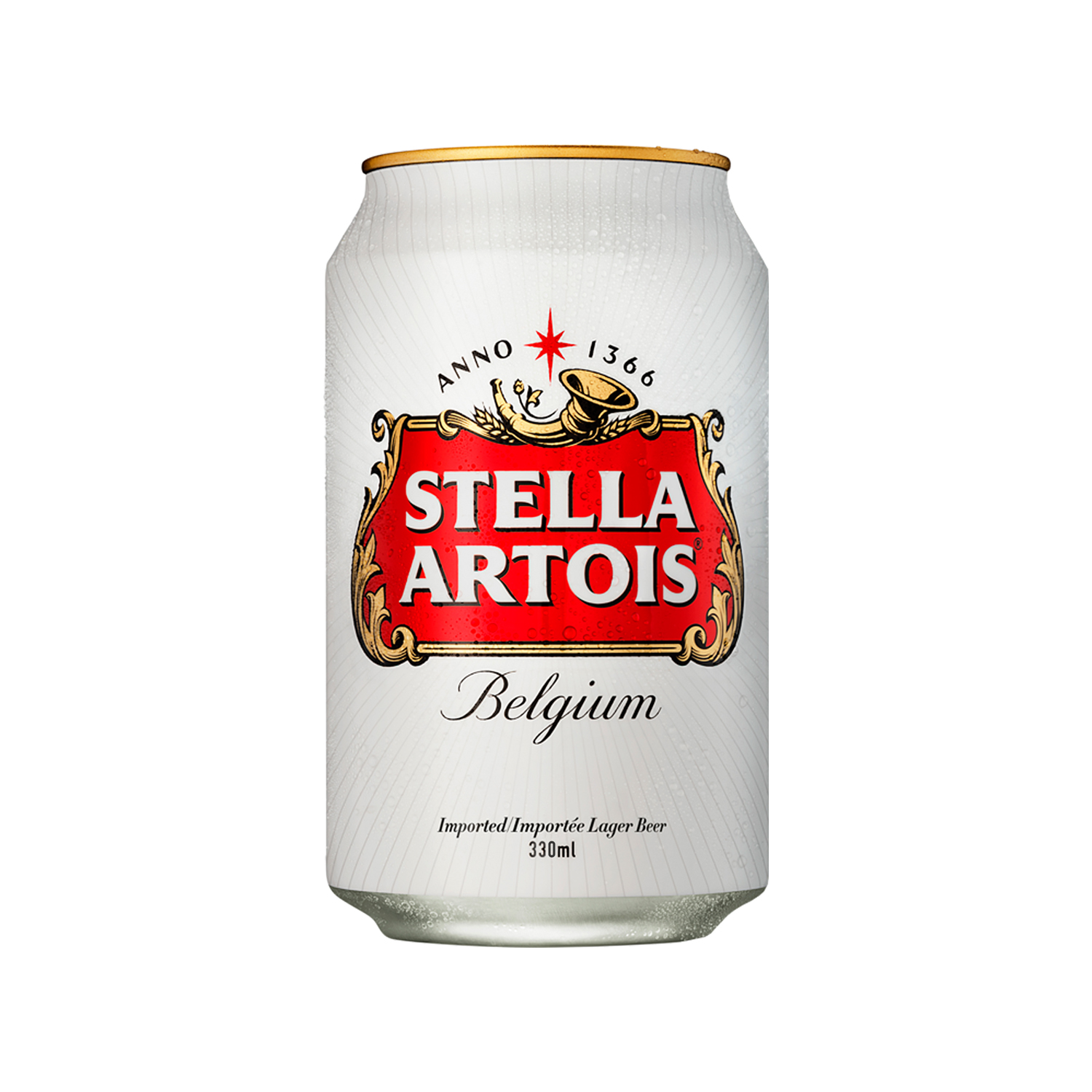 Cerveza Importada Belgica Stella Artois Lata 330 Ml