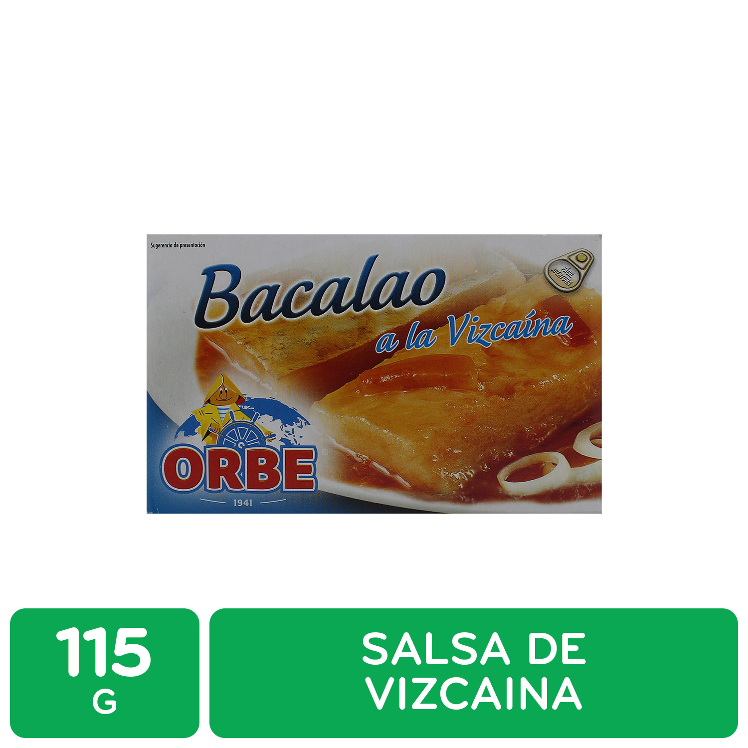 Bacalao Salsa A La Vizcaina Orbe Caja 115 G