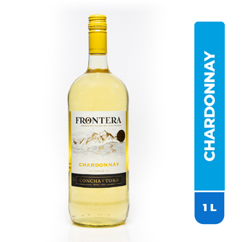 Vino Blanco Chile Chardonnay Frontera Botella 1500 Ml