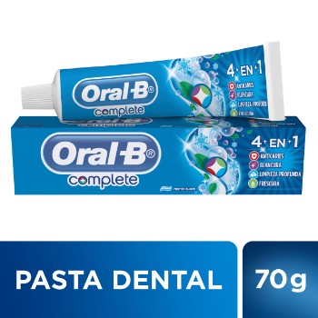 Crema Dental Cuidado Basico Complete Oral B Caja 100 Ml