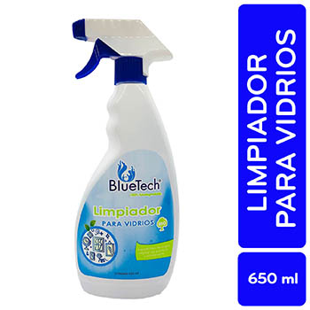 Limpiador Vidrio Liquido Bluetech Envase 650 Ml