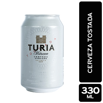 Cerveza Importada Tostada España Turia Lata 330 Ml