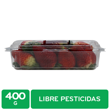 Fresa Libre De Pesticidas Auto Mercado Bandeja 400 G