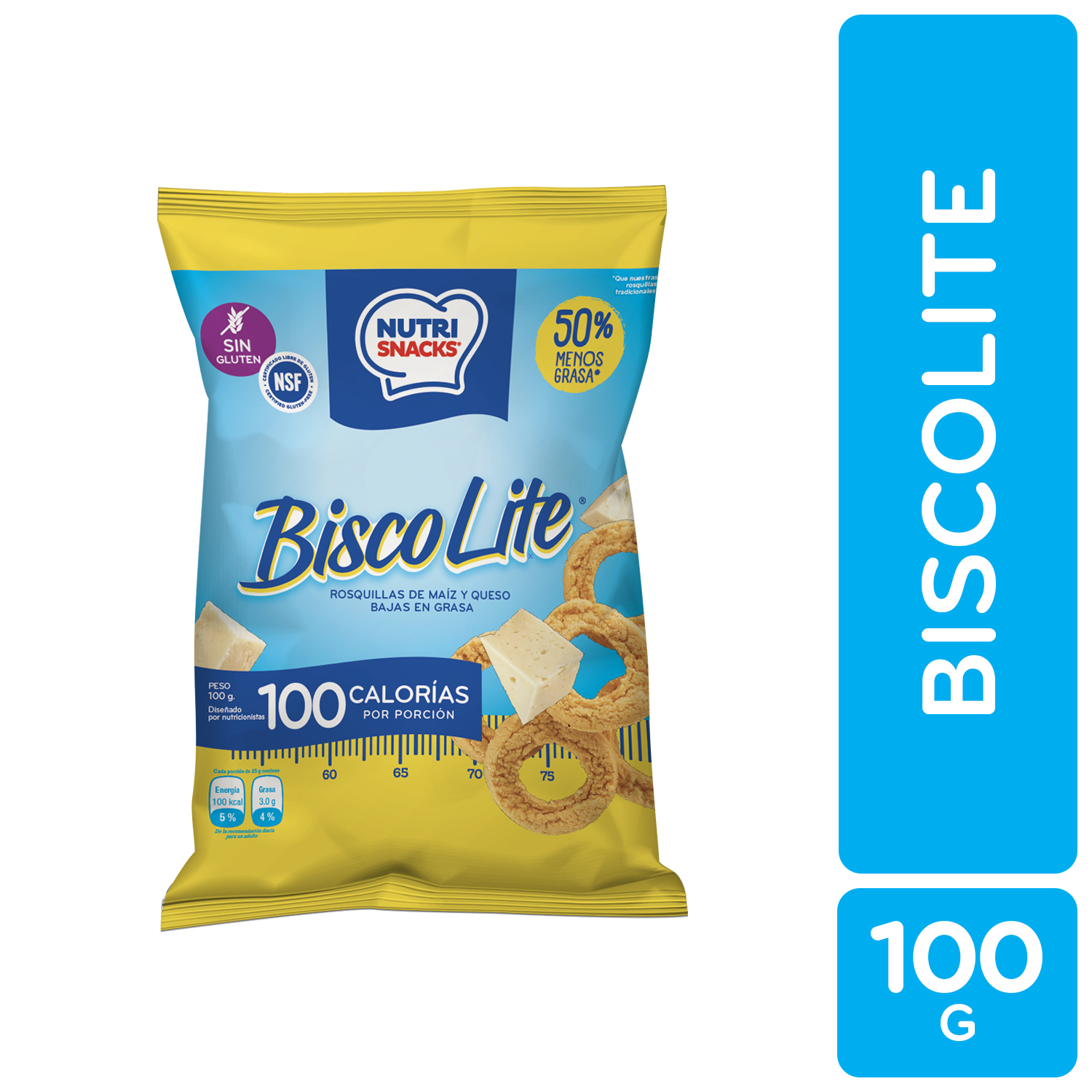 Bizcochos Light Biscolite Nutrisnacks Paquete 100 G