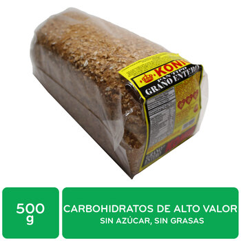 Pan Empacado Integral Grano Ent Konig Paquete 500 G