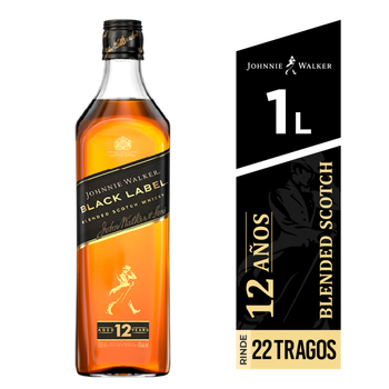 Whisky Escoces 12 Años Johnnie Walker Botella 1000 Ml