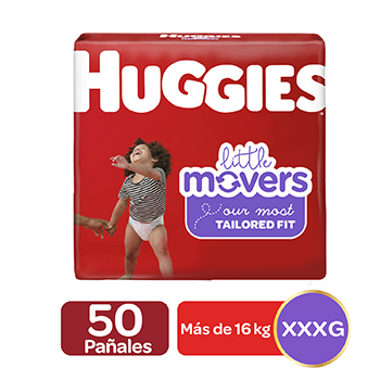 Pañal Desechable Movers T-5 Huggies Caja 58 Unid