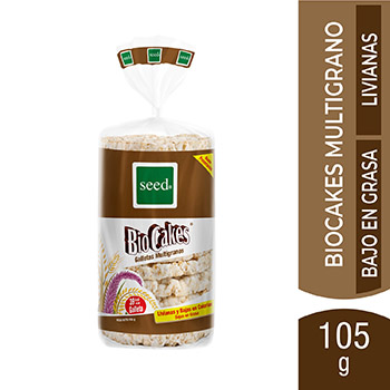 Galleta Biocakes Multigrano Seed Bolsa 105 G