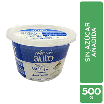 Yogurt Griego Selección Auto Envase 500 G