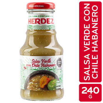 Salsa Chile Habanero Herdez Frasco 240 G