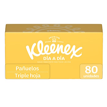 Pañuelo Facial Regular Ejecutivo Kleenex Caja 80 Unid