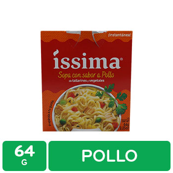 Sopa Instantanea Fideo Pollo Issima Envase 64 G
